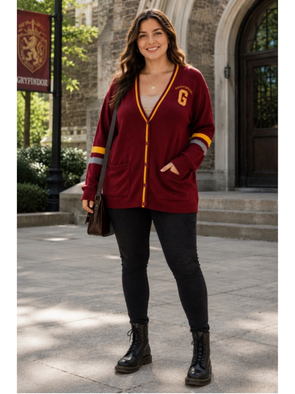 NWT Torrid Harry Potter Gryffindor Women 10 Boyfriend Cardigan Hogwarts Varsity